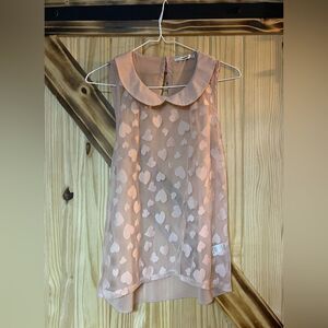 Papaya Sheer Blouse Blush M